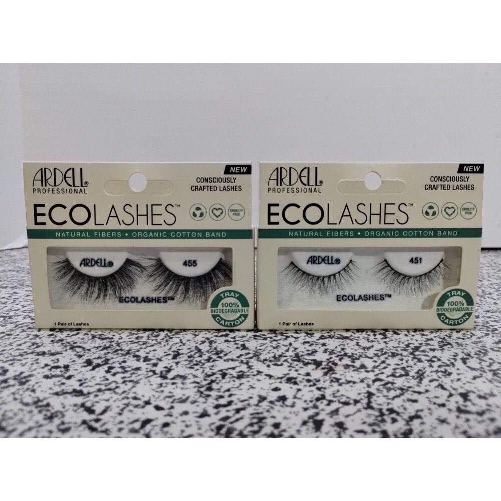 eye lashes Set Of 2 Ardell Professional Ecolashes 451, 455